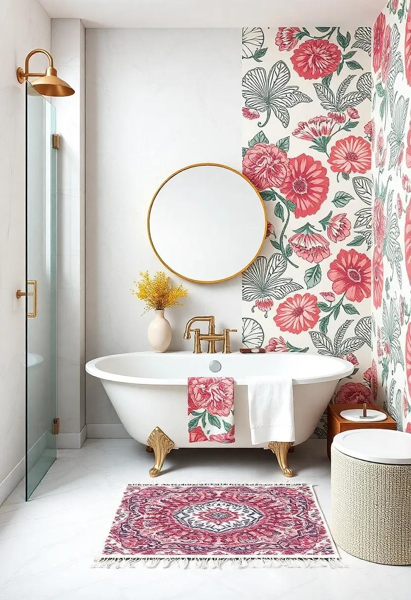 Bold Prints and Textiles:​ Expressing Style with ​Bath linens