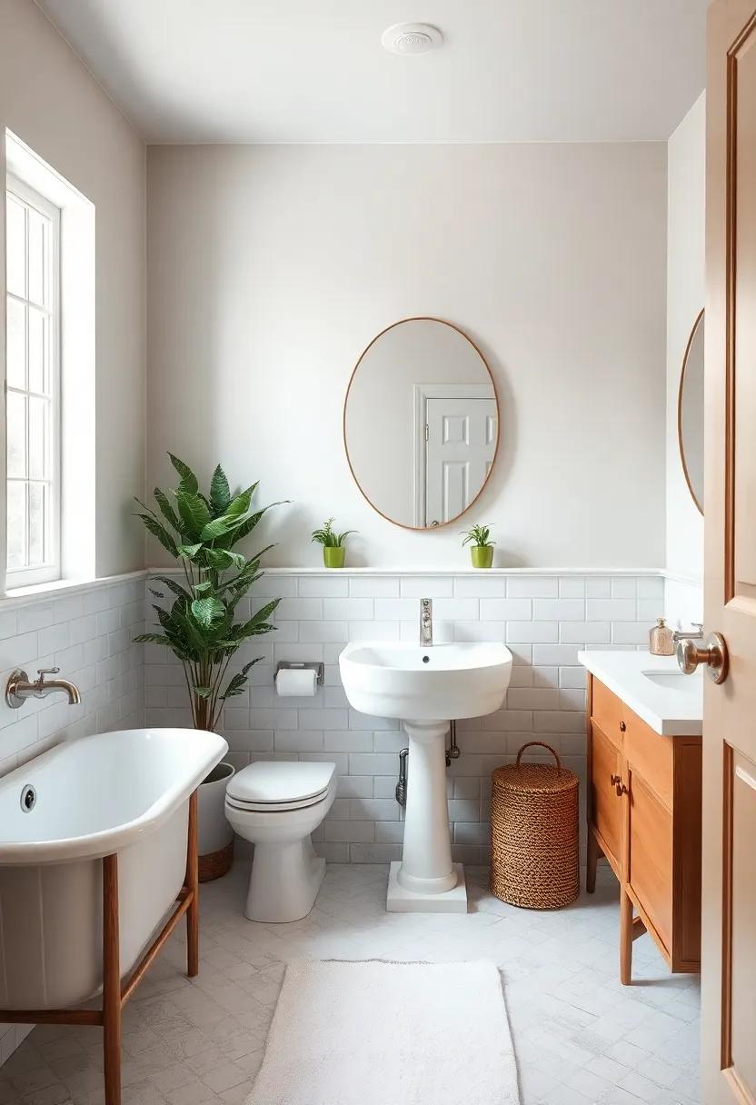 Vintage Touches: Infusing Charm into Modern Tiny Bathrooms