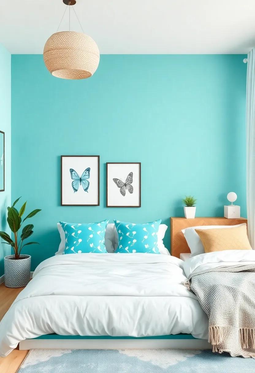 Transforming A Teen Room With Turquoise Accents And Whimsical Artwork