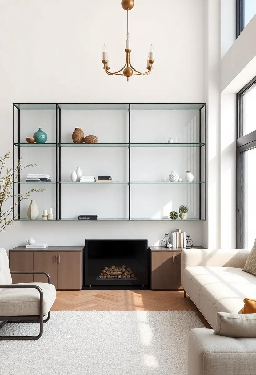 Embrace Elegance: Exploring the Charm and Functionality of Glass-Front Living Room Shelves