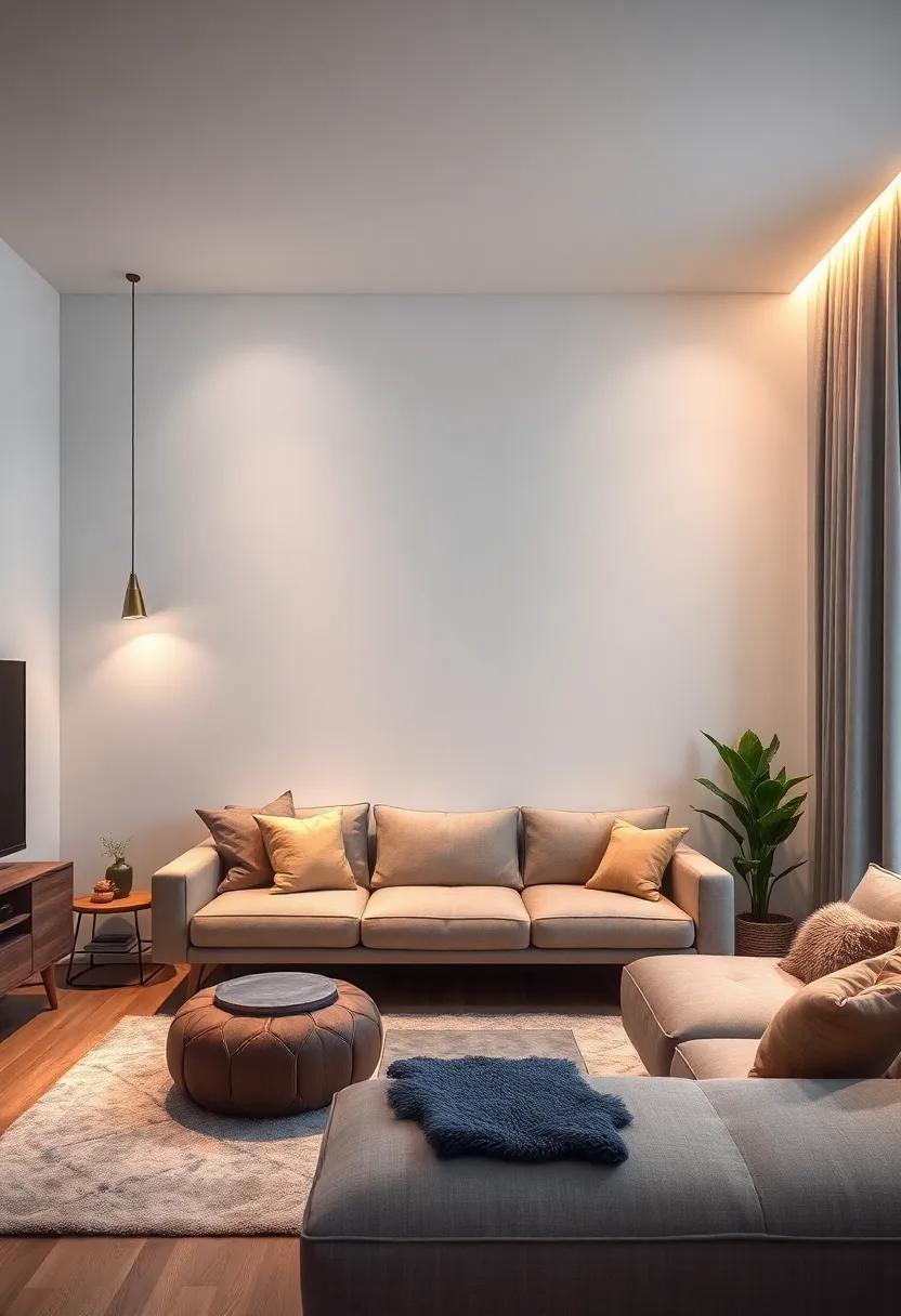 27 Creative Ideas for Small Living Room Walls Featuring Wall-Mounted Lighting