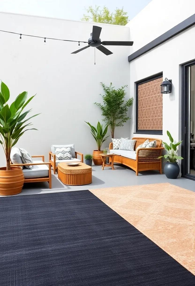 Transform Your Outdoor Space: Inspiring Large Patio Ideas Featuring Stylish Rugs