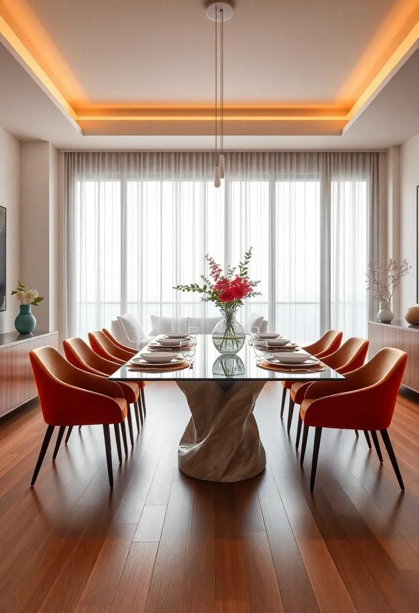 25 Innovative Dining Room Designs Featuring Stunning Glass Table Ideas