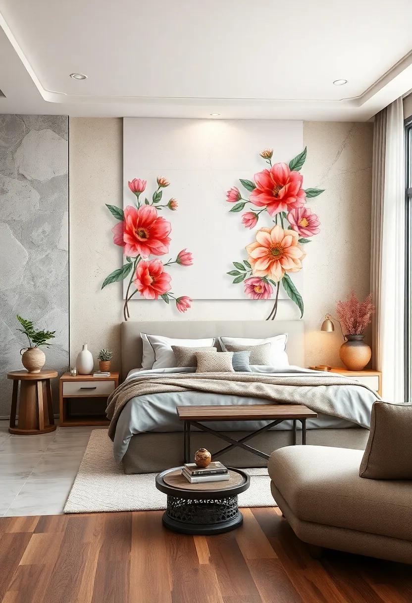 Transform Your Space: Exploring the Beauty of Floral Designs in Bedroom Wall Art