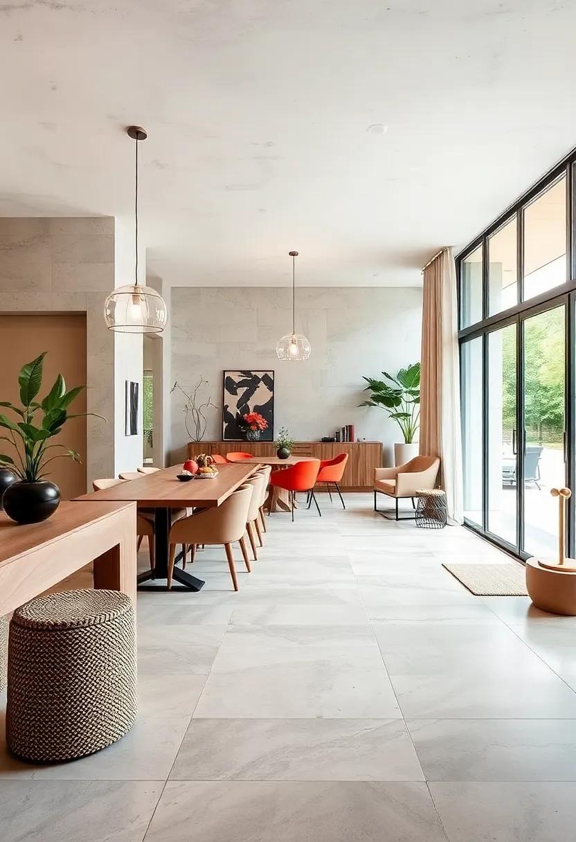 29 Inspiring Modern Tile Flooring Ideas Perfect for Your Dining Space Makeover