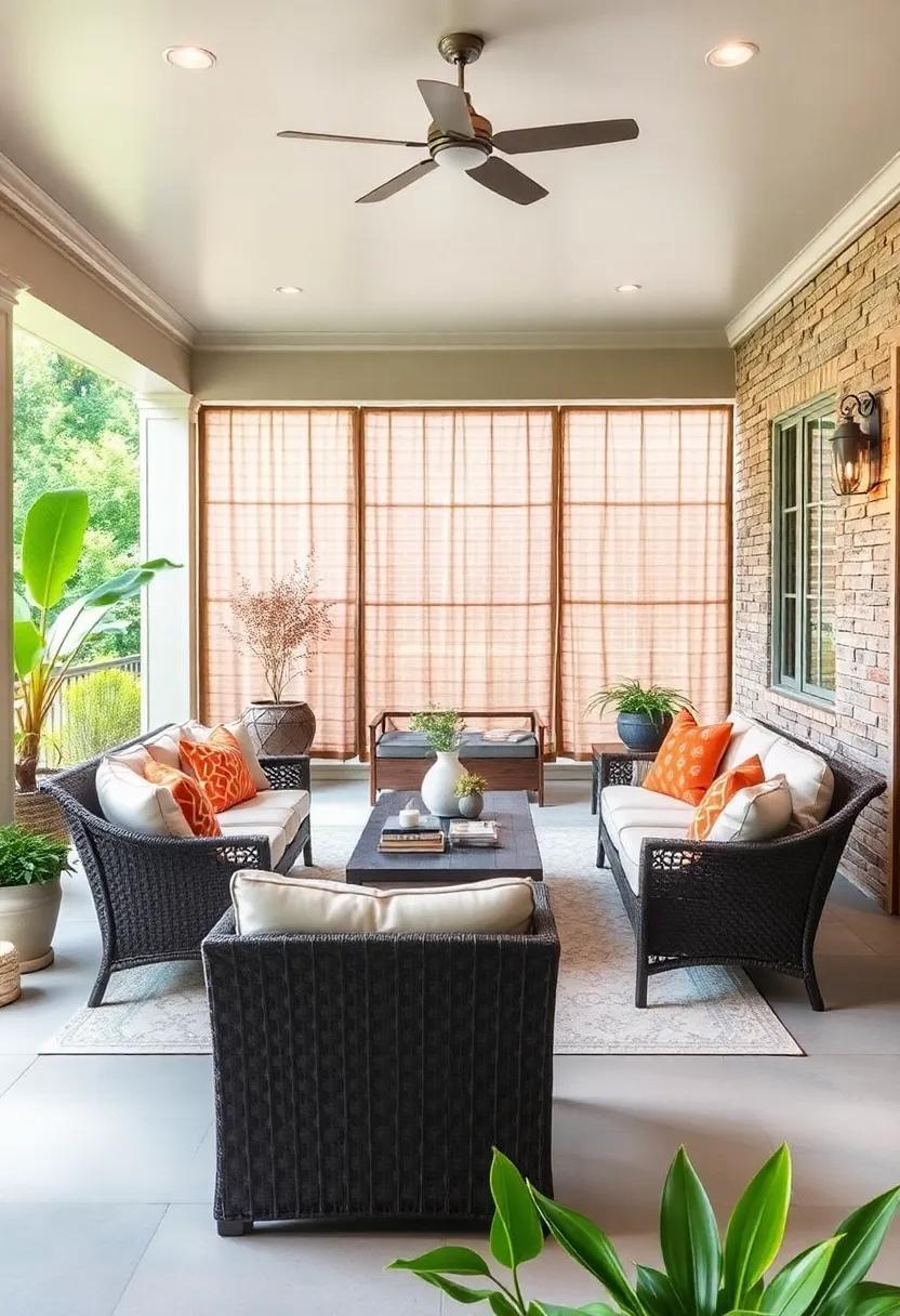 25 Ways to Enhance Your Screened Porch Privacy with Water Features as Dividers