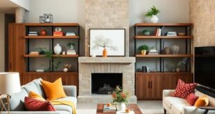 Embrace Farmhouse Charm: Stylish Open Shelving Ideas for Your Living Room