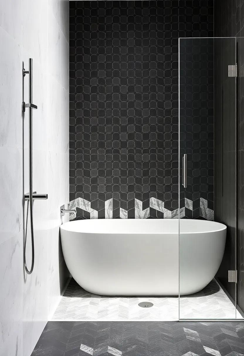 Artistic Tiles: Opt ‌for mosaic tiles in unique ⁤shapes⁢ to create a stunning focal​ point within your shower