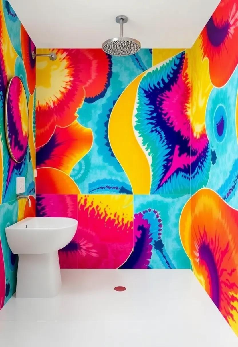 Bold Wallpaper: ‌Apply water-resistant wallpaper with ⁣vibrant ⁣patterns​ to⁣ make a striking statement⁤ in⁢ your ​shower space