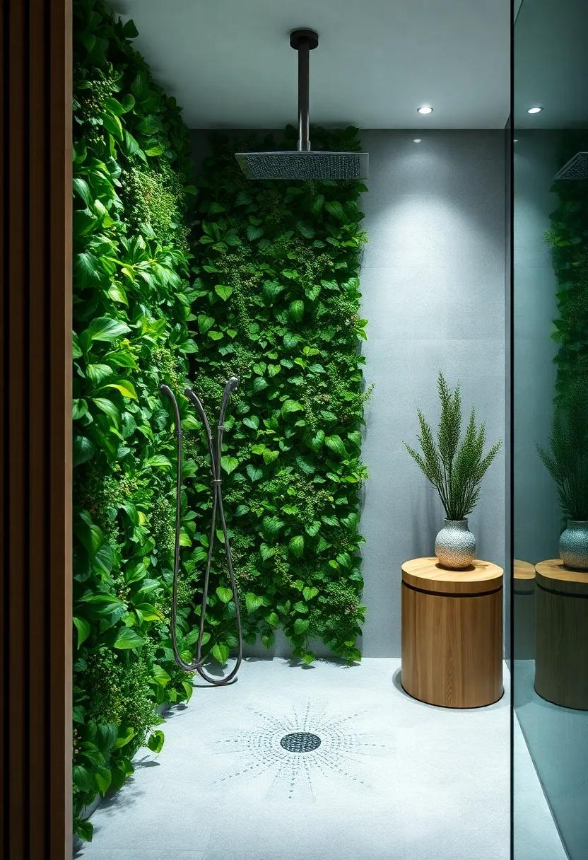 Embrace Nature: Use ‌a vertical garden ‍wall to ⁤introduce lush greenery into your shower, creating a ⁢spa-like ambiance