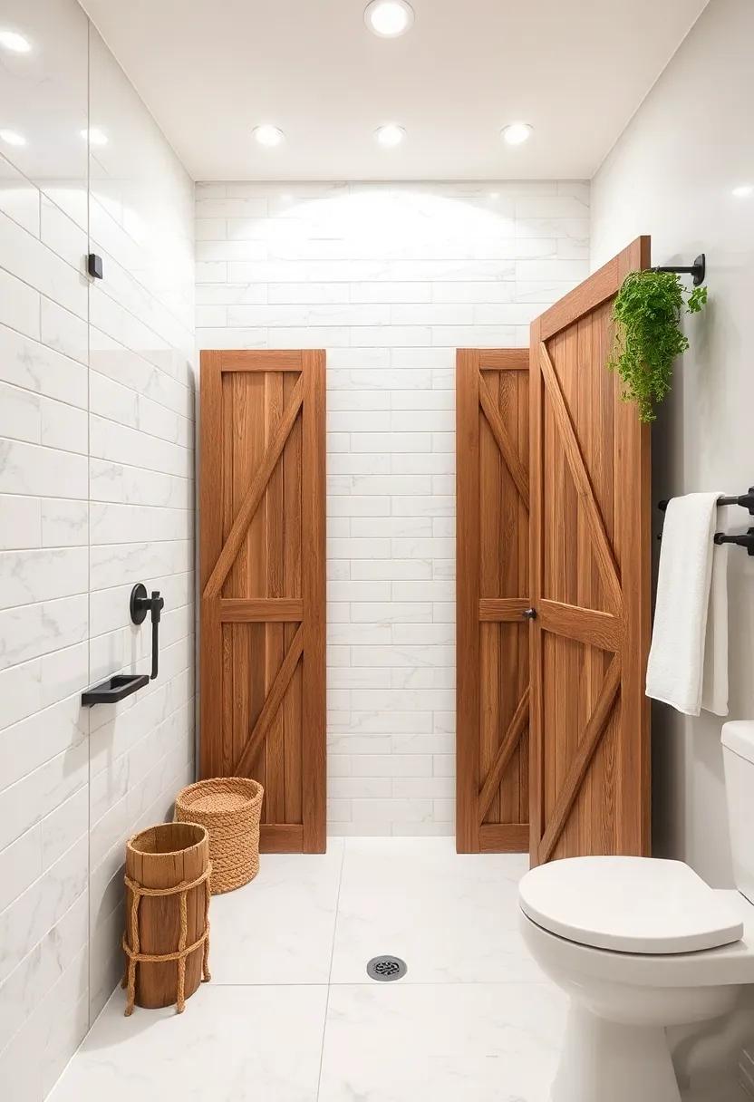 Rustic charm: ​Integrate wooden elements such as⁣ barn-door-style screens ⁢or reclaimed ​wood accents to enhance warmth