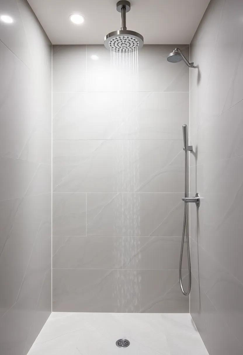 Statement Showerhead: Choose a unique showerhead design,‌ such as a rainfall or handheld style, to elevate your daily wash