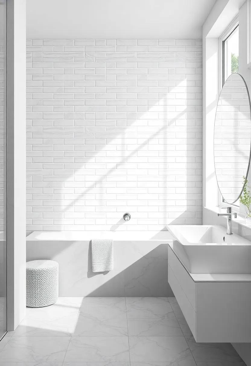 Natural Light‍ Play: Optimize tile placement to maximize​ the impact of natural light, allowing white tiles ​to reflect and grey tiles to absorb warmth