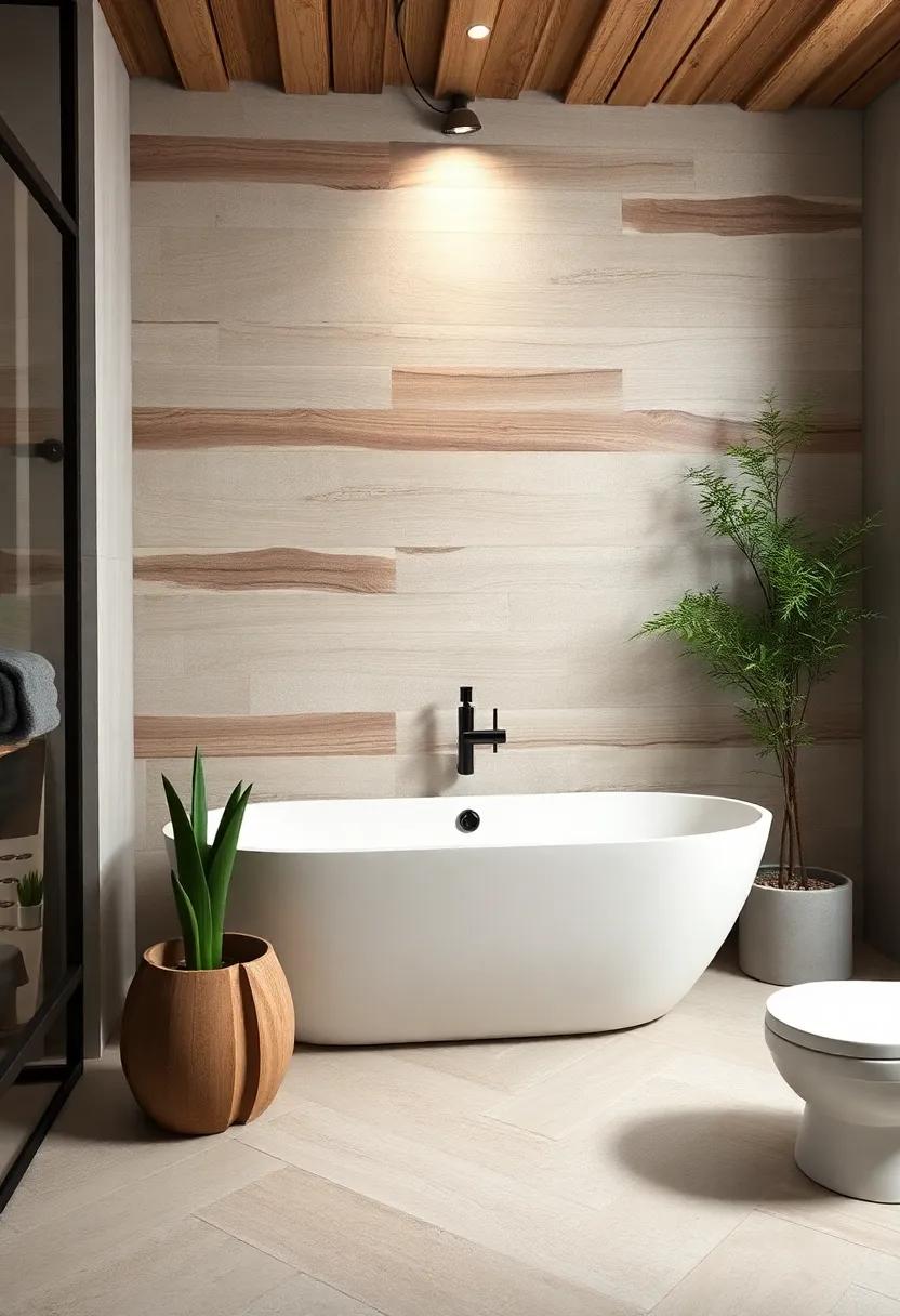 Integrating ⁤Nature-Inspired Elements for a Bathroom Oasis