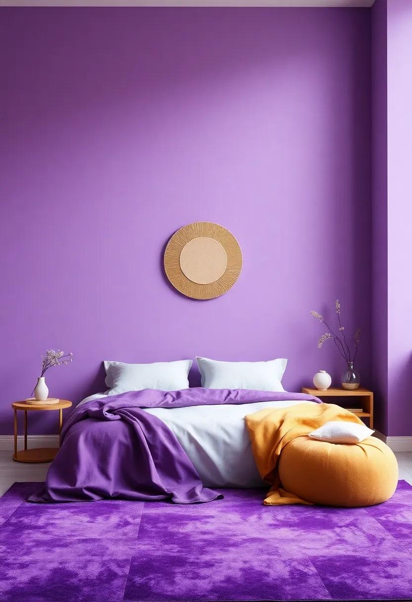 Symbolism of Colors: Emotional Resonance of‍ Purple ‌and Gold in Spaces