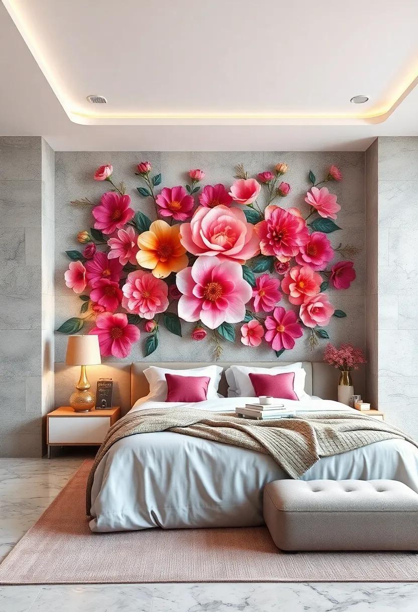 Layering⁢ Dimensions: 3D Floral Wall Art Innovations
