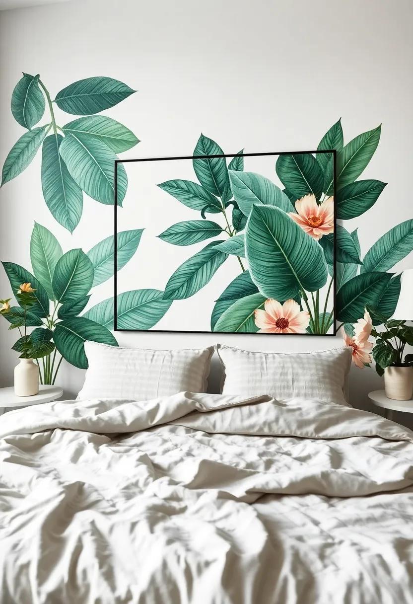 Lush Botanical Prints: Introduce oversized botanical prints‍ that capture the ⁢intricate⁢ details ⁢of ⁤leaves ⁢and flowers, seamlessly merging⁣ art ⁢with ​nature for a refreshing look
