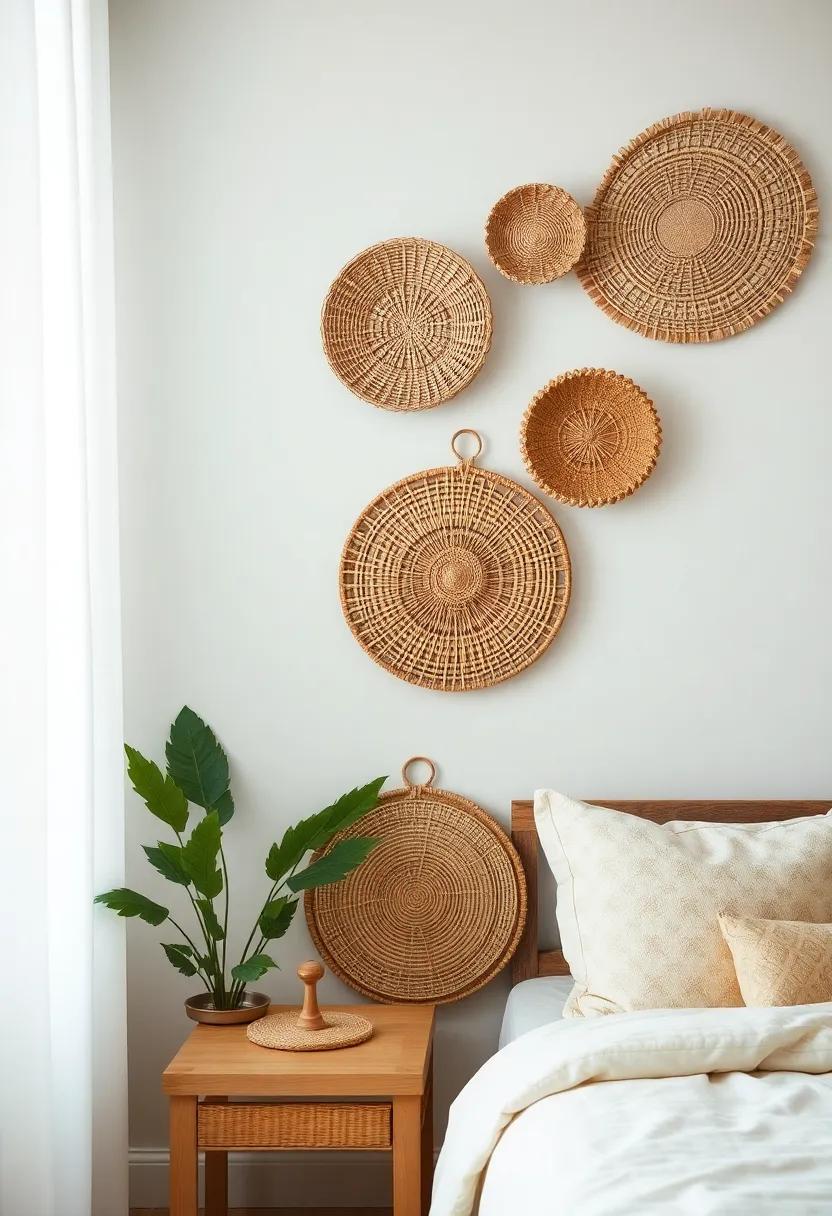 Handwoven baskets: Arrange a ‌collection of⁣ decorative handwoven baskets on the‍ wall, adding‌ texture and a ‍curated look while celebrating‌ artisanal craftsmanship