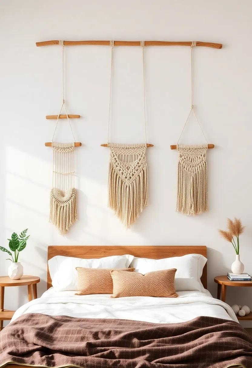 Macramé Wall‍ Hangings: Adorn your walls with⁣ intricate‍ macramé designs that add a bohemian flair and an inviting ‌touch of⁣ natural fibers