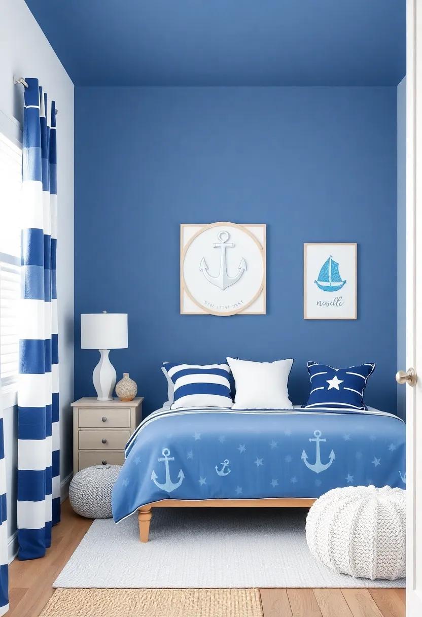 Nautical Adventure: Transform your boy's room with⁢ a nautical theme featuring ⁢blue ⁣and white ​stripes, anchor motifs, and ocean-inspired decor to create​ a serene‍ seaside vibe