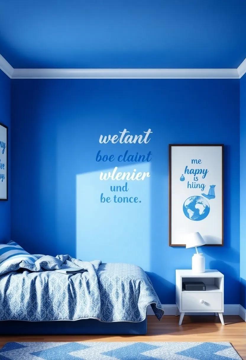 Inspire with Quotes: Paint⁤ positive quotes along with blue wall colors, infusing daily motivation and joy into your ‍boys' personal ⁣space