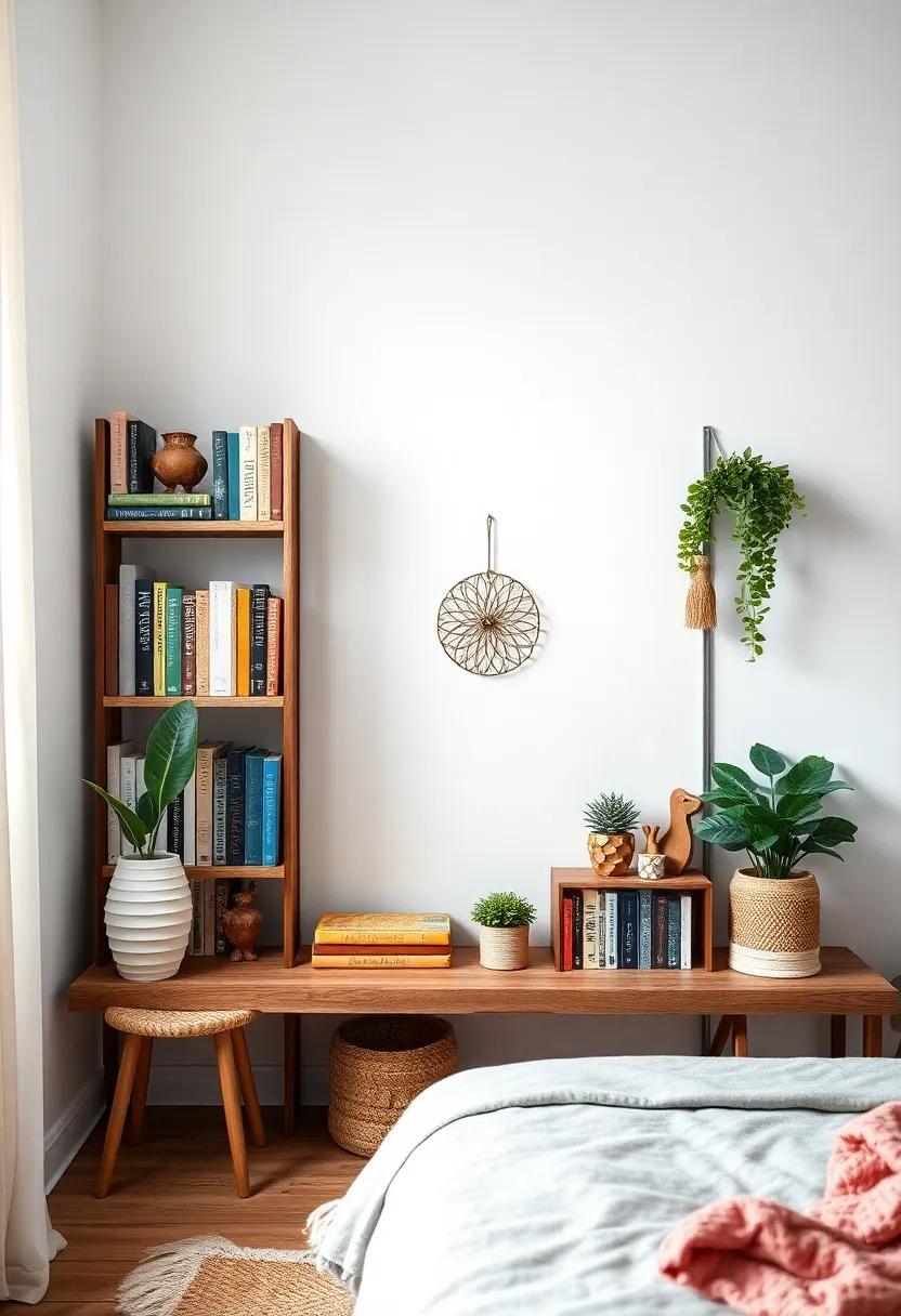 Creative ‌Bookshelves: Construct ‍a bookshelf with a bohemian flair using unusual materials or shapes⁤ that serve ‍as an‍ artistic ⁤element