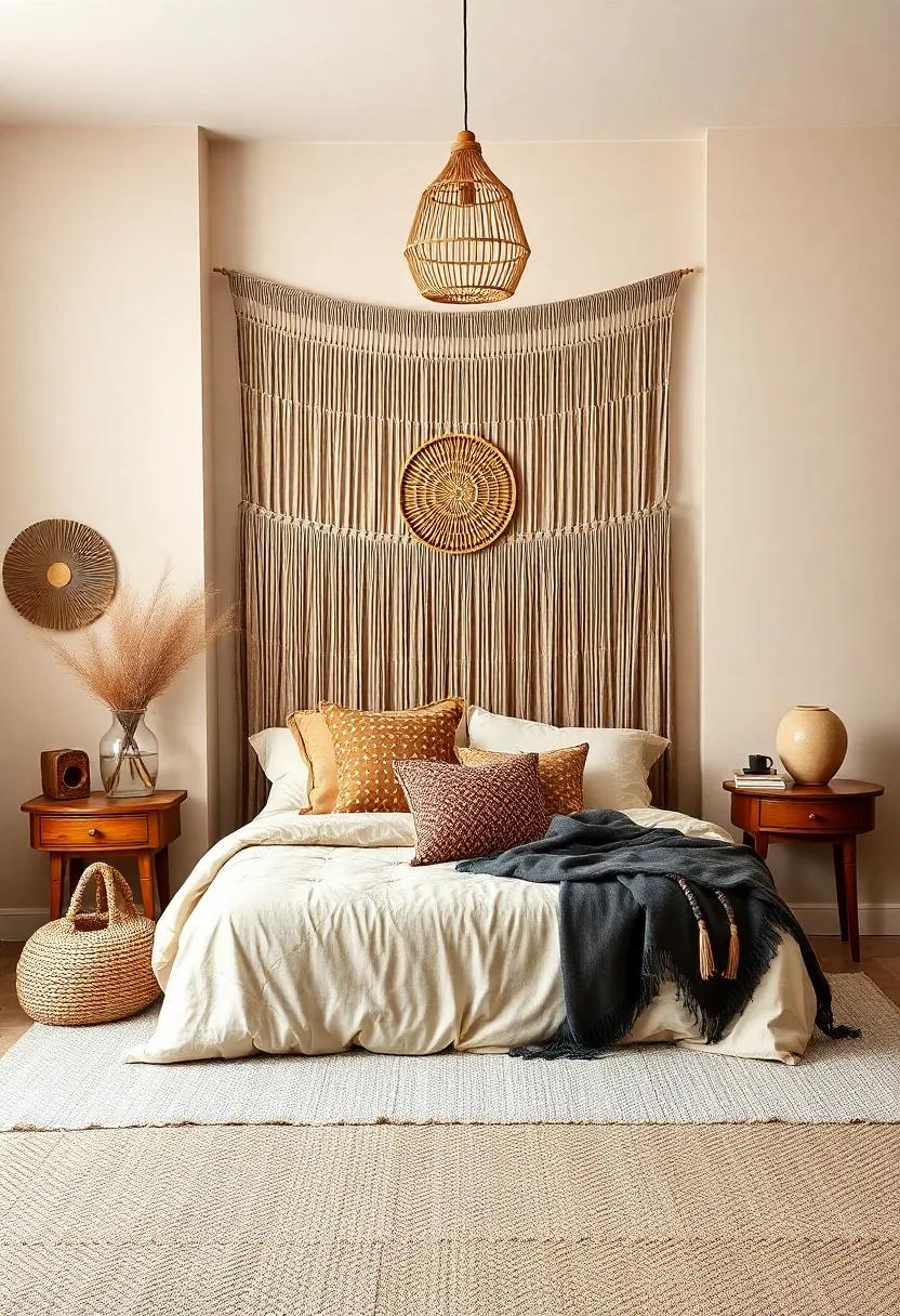 Embrace Earthy Tones: Opt⁣ for a warm color palette of browns, beiges, and greens‍ to create a​ serene atmosphere in your bedroom