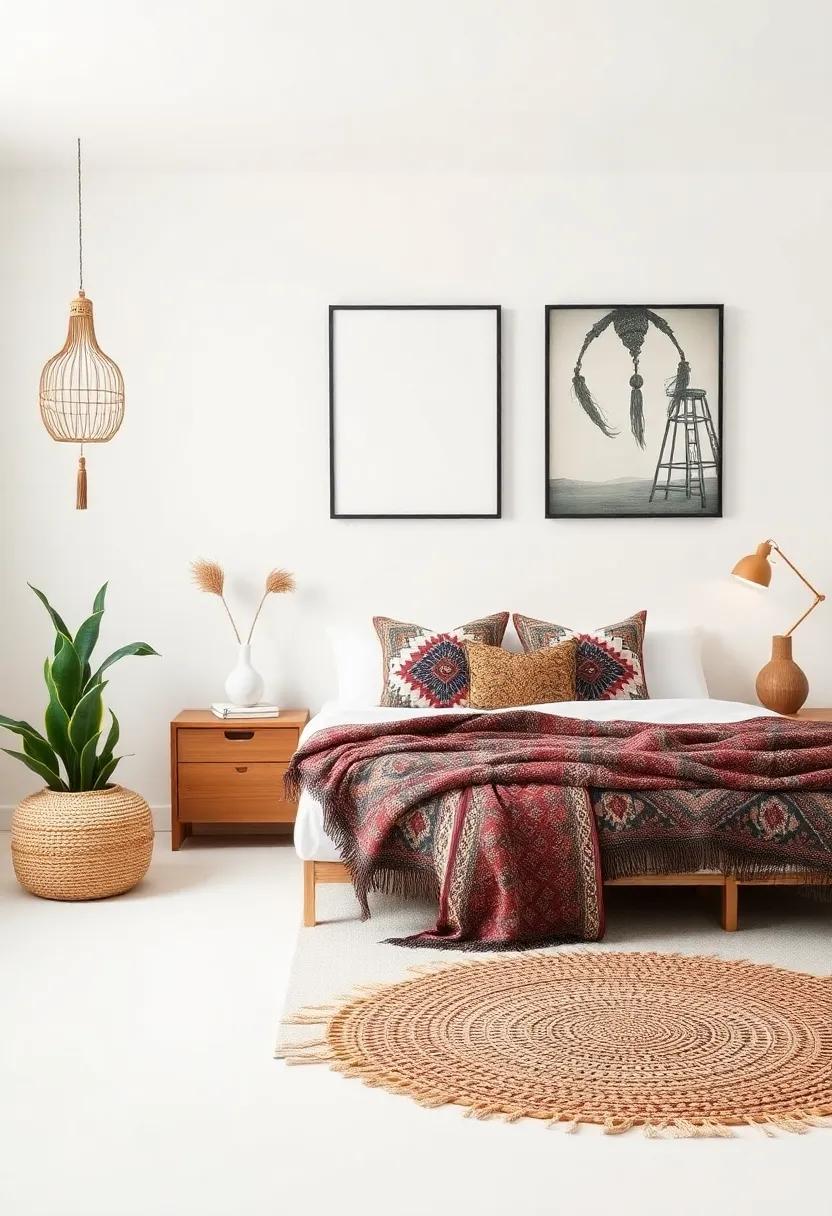Ethnic Prints: Add​ throw ⁢pillows, blankets, or ⁣artwork⁢ with ethnic patterns‍ and prints to infuse global ⁣inspirations into your ⁤space