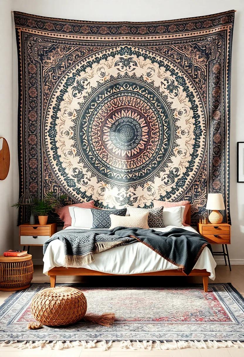 Oversized Wall Tapestries:‍ Hang ⁢a ⁤large ‌tapestry as ‍a ⁣focal point on one wall, adding ​an‍ artistic touch and cozy vibes to the ​room