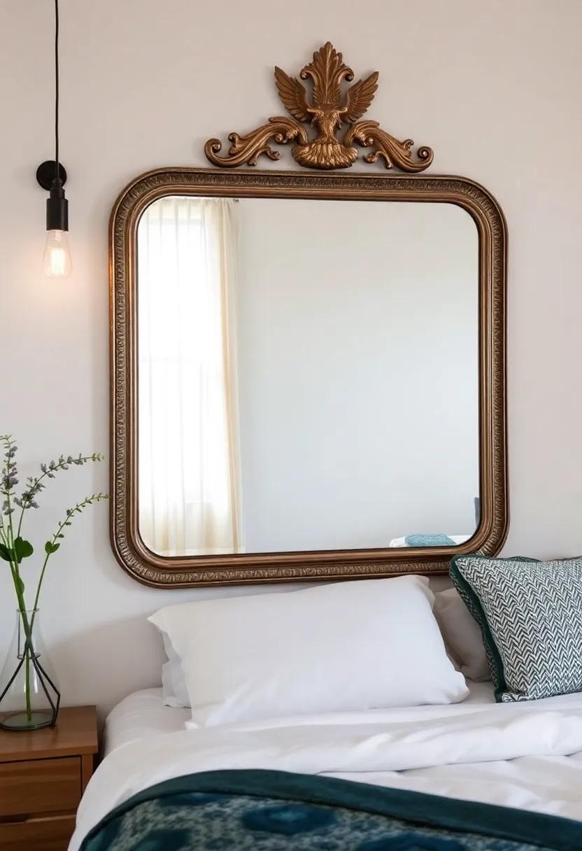 Vintage‍ mirrors: Add a statement ⁣vintage mirror to ⁤create the illusion of ‍a bigger space​ while reflecting light and style
