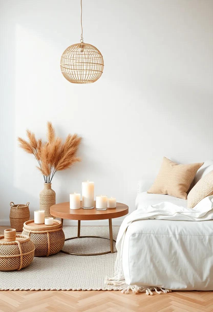 Crafting an​ atmosphere with Scented Candles ⁢and Natural ‍Fibers