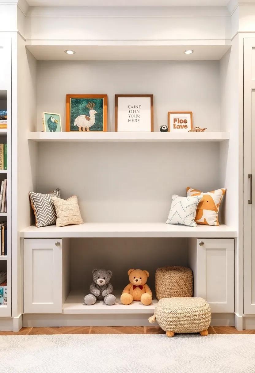 Inviting Reading Nooks with Built-In Storage for‍ Books‍ and​ Soft‍ Toys