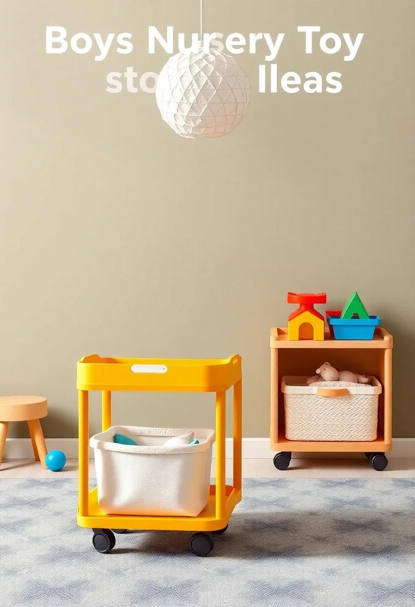 Unique Storage Carts on Wheels for ⁤Easy Toy Transportation and ‍Accessibility
