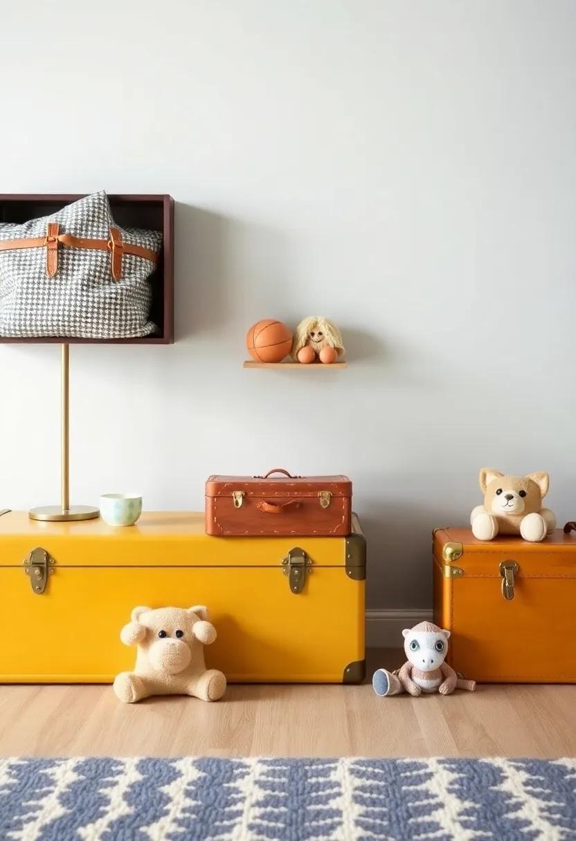 Charming Vintage Suitcases as Unique Toy⁢ Storage Solutions with Character