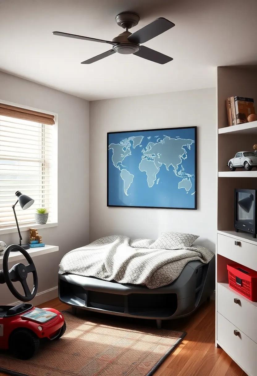 designing a Cozy Reading Nook⁤ with Car-Themed Accessories and Lighting