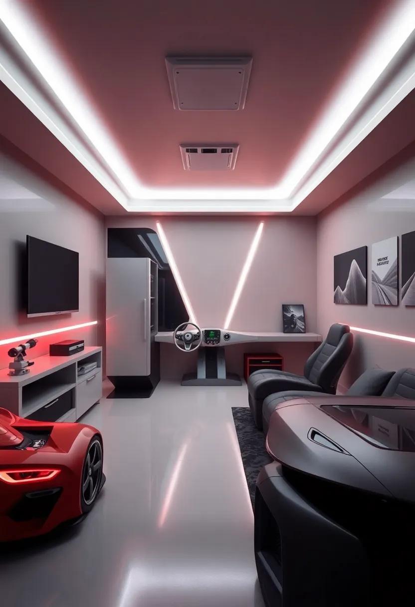 Designing a Futuristic Touch with LED Lighting and Automotive Elements