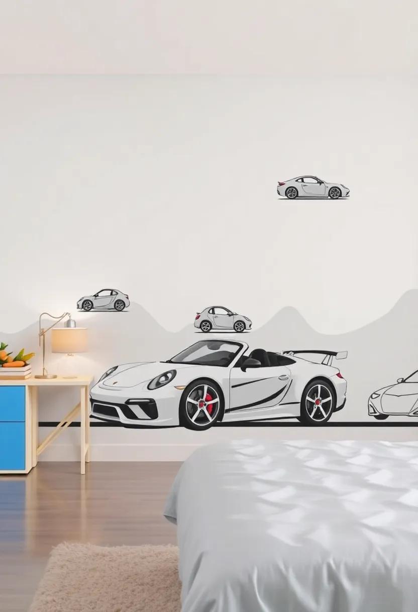 Using Wall Decals for an Instant Automotive Theme Boost in Your Teen’s Space