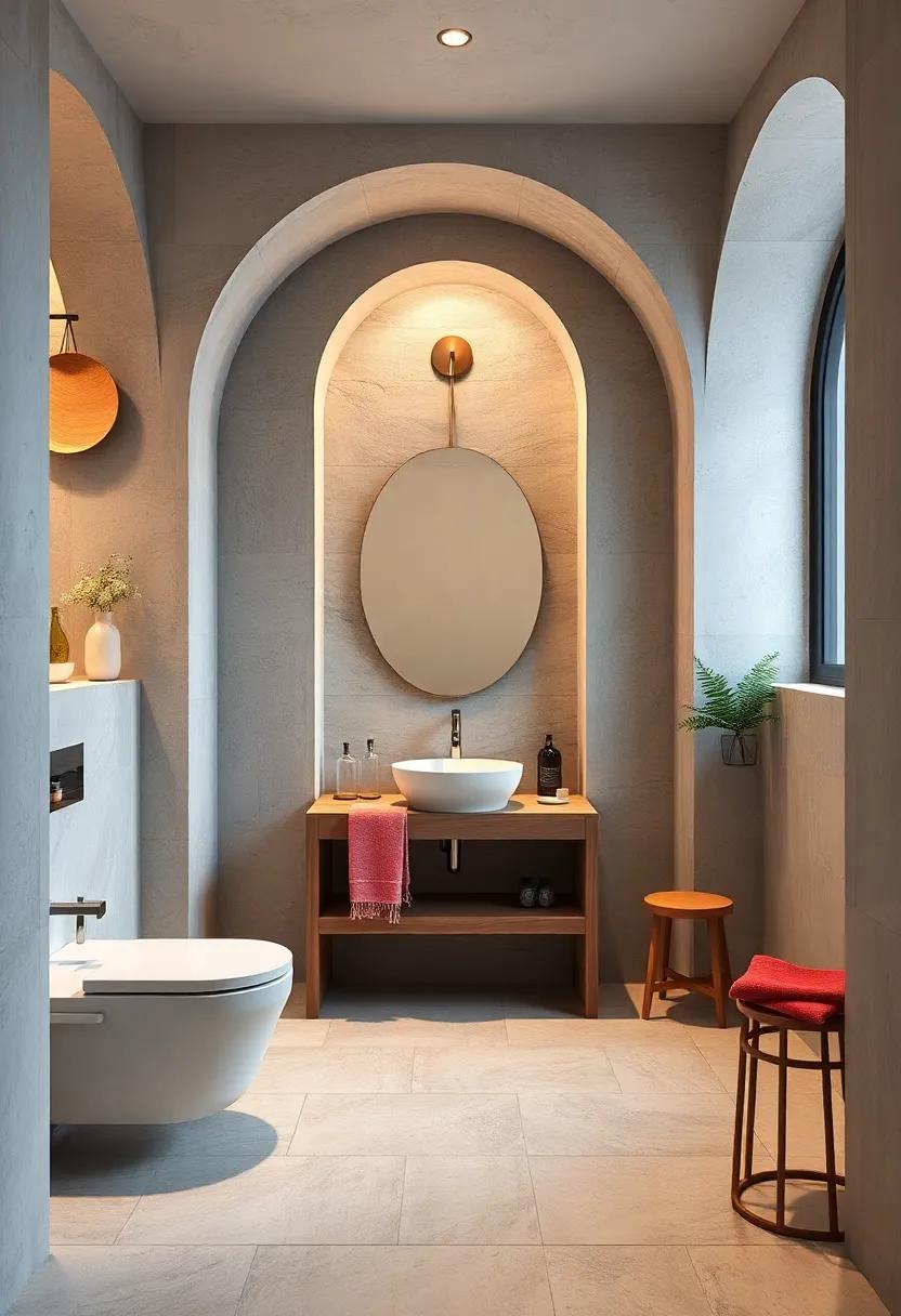 Celebrate Unique Features: Highlight architectural details, such as arches or niches, which‍ can enhance the charm of a small bathroom while offering functional space