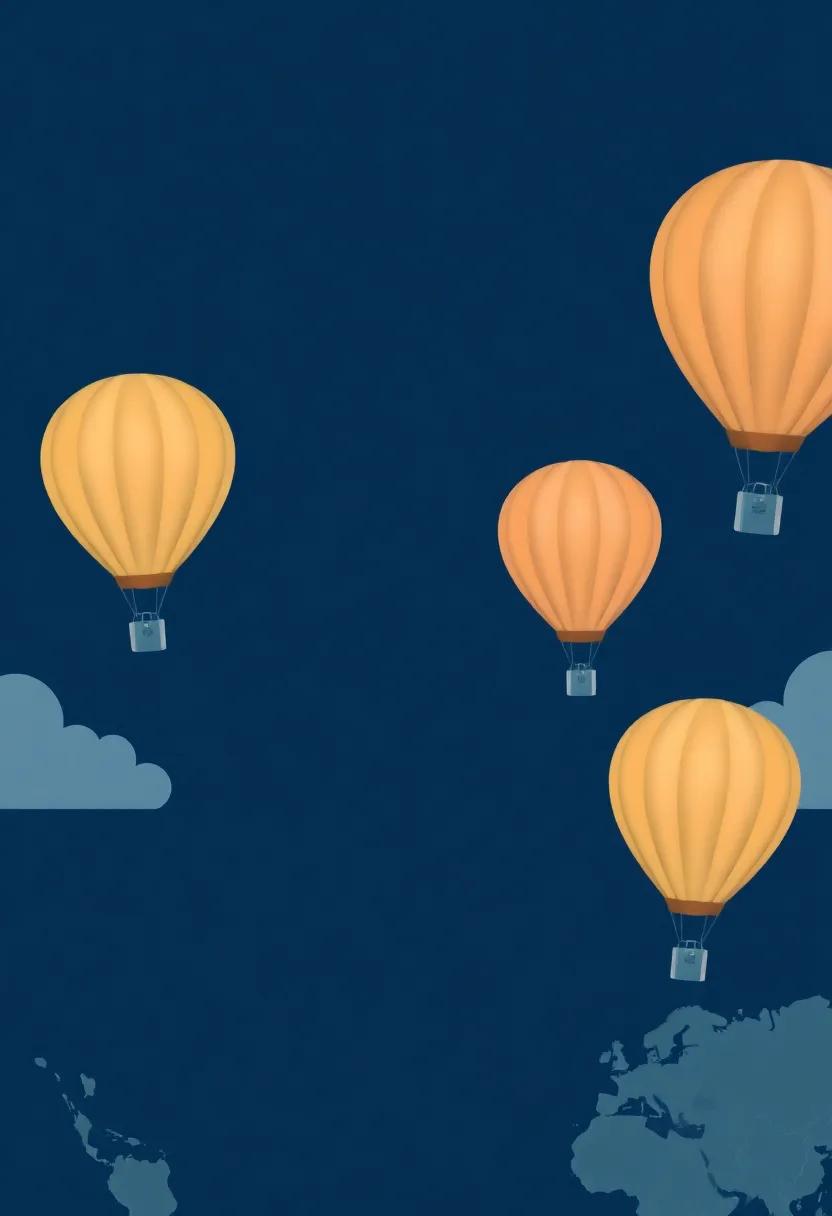 Adventure Awaits: Incorporate a travel theme by featuring dark blue maps and hot air balloons, inspiring dreams of future adventures from a young age