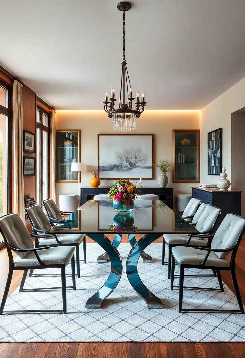 Vintage Meets⁢ Modern: Marvel at the trend of merging antique glass tables ​with contemporary decor,‍ bridging eras for a stylishly eclectic dining environment