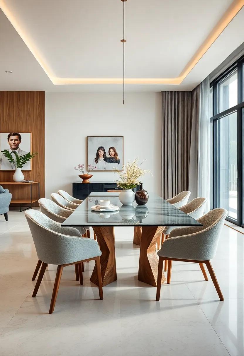 Combination Materials: Discover the beauty of hybrid tables that marry glass with materials like marble or⁣ wood,achieving a luxurious material contrast that wows