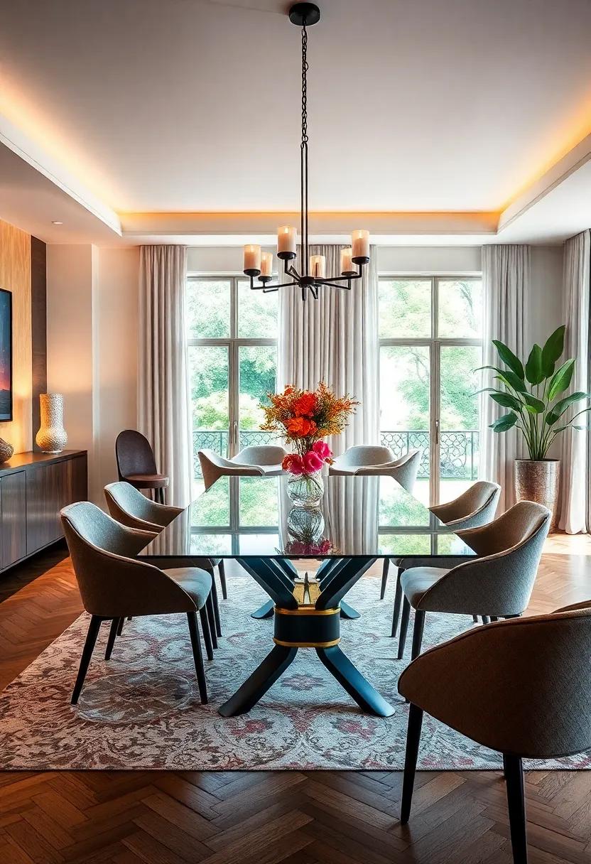 Colorful Glass Creations: Uncover how tinted or colored glass ‍tabletops can ⁤infuse your dining area with ⁤personality and a sense⁢ of creativity