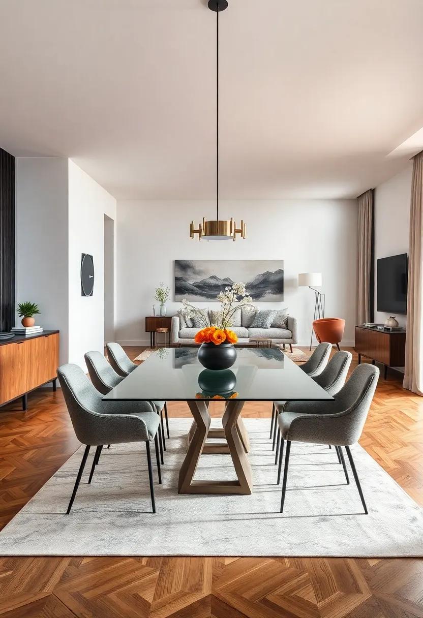Open Concept Living: Learn how ‌a⁤ glass dining ‌table can unify an open-plan living⁣ space, providing a visual continuity‌ that enhances the flow of your⁣ home