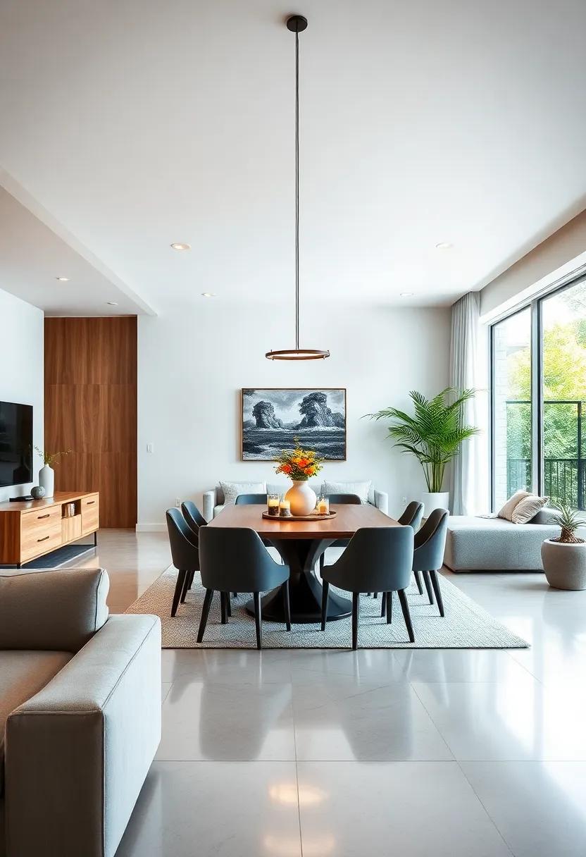 The⁣ Harmony of Open ⁣Spaces: Creating a Unified Dining and Living Area Aesthetic