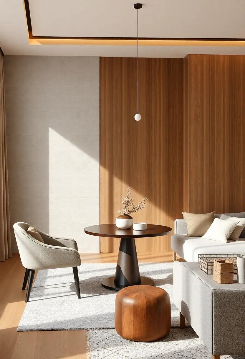 Textures and Materials: Blending Cozy⁢ Fabrics with Sleek Finishes for Impact