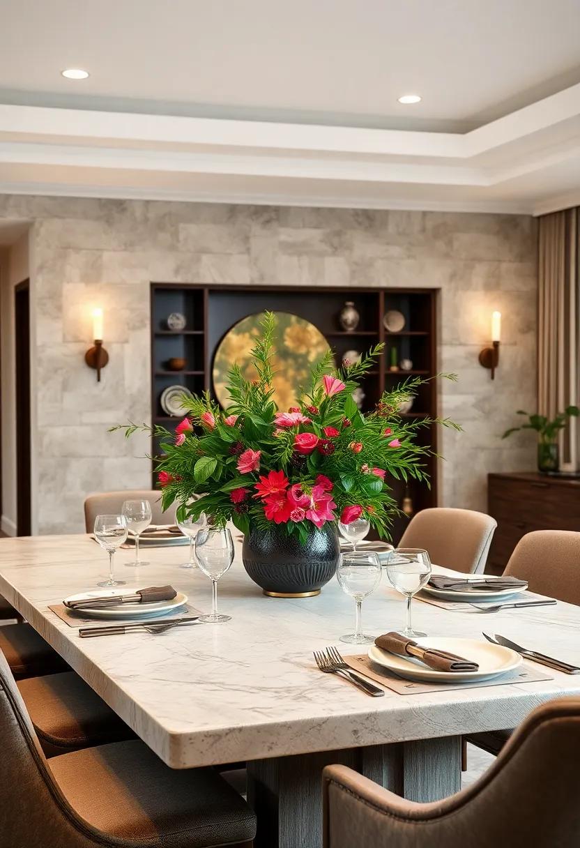 Elevate Your Table with Lush Greenery: Embracing Nature as a Centerpiece