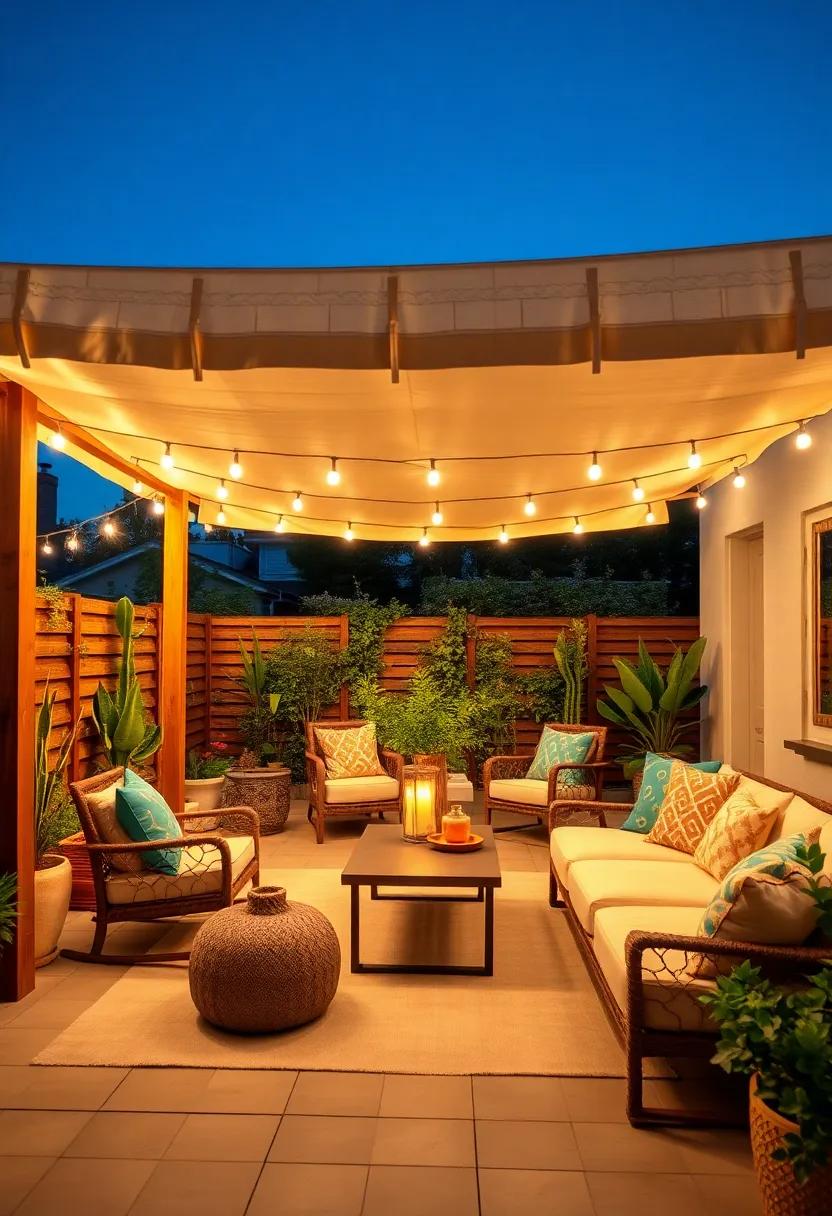 Install a Canopy with ⁤Fabric for Instant Shade