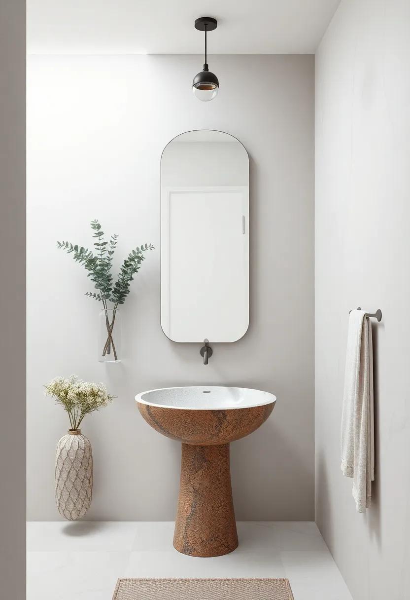 Artistic ⁣sinks: Explore uniquely⁣ shaped sinks‌ that⁤ act ⁤as‌ sculptures, proving that utility can also be a form of art