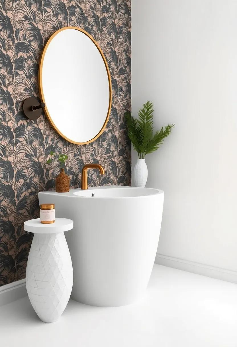 Bold Wallpaper: Consider a patterned wallpaper that⁣ captivates with its design,‌ turning your walls into artistic canvases