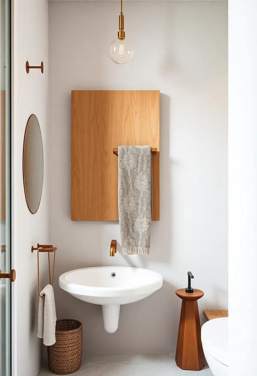 Sculptural Towel Racks: Select⁢ a ​towel rack that doubles as a piece of sculpture,​ merging practicality with artistic​ flair